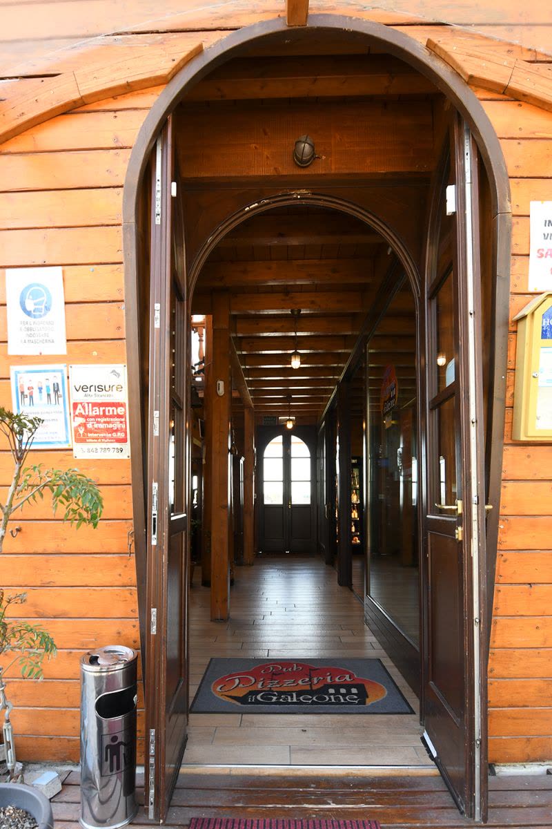 Il banco della birreria del Galeone